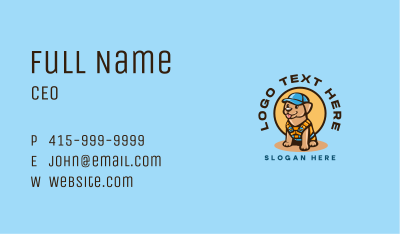 Dog Care Safety Business Card