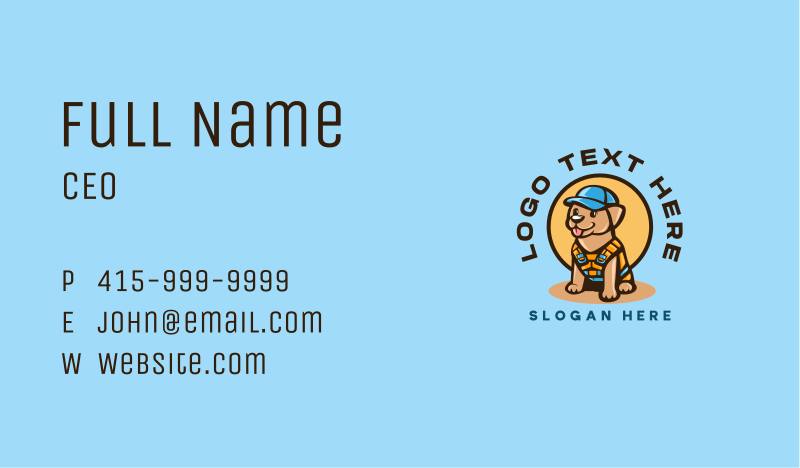Safety Business Card example 4