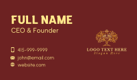 Gold Eyes Tree Business Card Design