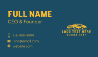 Classic Yellow Car Business Card
