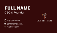 Cross Bird Dove Business Card