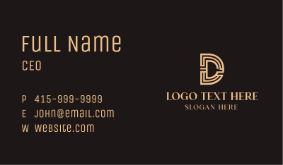 Creative Letter D Business Card Image Preview