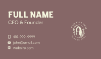 Organic Beauty Hair Salon Business Card Design