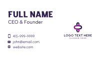 Purple Loop Business Card Design