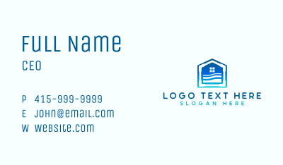 House Water Plumbing Business Card