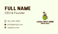 Coconut Juice Drink Business Card Design