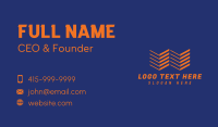 Modern Tech Letter W  Business Card