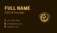 Stallion Horse Race Business Card