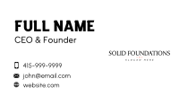 Business Beauty Wordmark Business Card