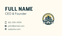 Mountain Logging Chainsaw Business Card Design