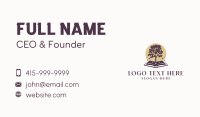 Book Tree Literature Business Card