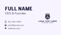 Kettlebell Letter A Business Card Design