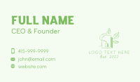 Natural Green Tea Business Card Design