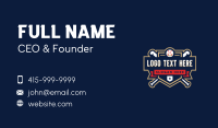 Baseball League Shield Business Card