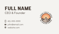 Mountain Sunset Trekking Business Card