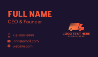 Gradient Delivery Truck Business Card