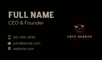 Hexagon Bull Cattle Business Card