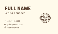 Forest Axe Woodcutting Business Card