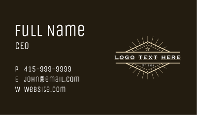 Classic Diamond Business Brand Business Card Image Preview
