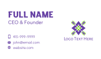 Violet Spa Badge Business Card