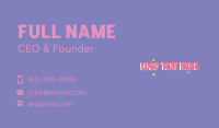 Childish Business Card example 1