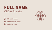 Maple Leaf Tree Business Card