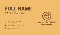 Brown Oak Acorn  Business Card