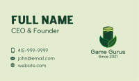Green Juice Business Card example 2