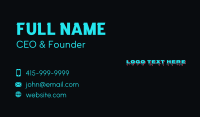 Casual Urban Drip Wordmark Business Card