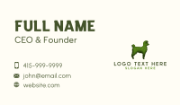 Poodle Topiary Plant Business Card Design