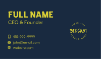 Cool Graffiti Wordmark Business Card Design