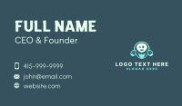 Robot Tech Mobile Business Card Design