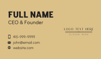 Elegant Business Card example 2