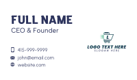 Fast Cart Letter Business Card