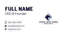 Blue Eagle Head Business Card Design