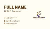 Mythical Unicorn Pride Business Card