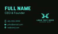 Gaming Software Letter W Business Card Design