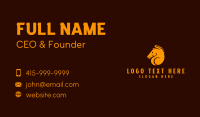 Orange Horse Gaming Business Card Design