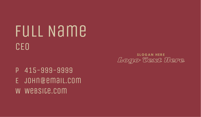 Cool Business Card example 2