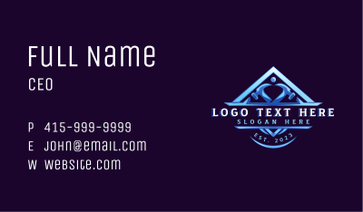 Handyman Roof Hammer Business Card Image Preview
