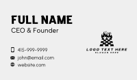 Fire Race Track Business Card