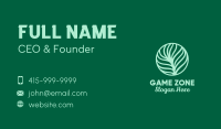 Green Plant Palm Leaf Business Card