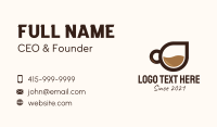 Coffee Droplet Cup  Business Card