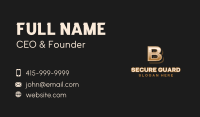 Upscale Stylish Brand Letter B Business Card