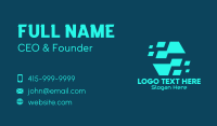 Pixel Data Hexagon Business Card