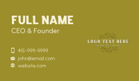 Olive Leaf Branch Business Card Design