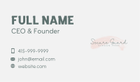 Generic Feminine Signature Business Card