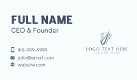 Nature Letter Y Business Card