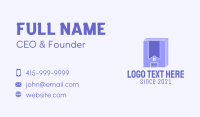 Leaning Center Business Card example 2