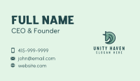 Green Unicorn Minimalist Business Card